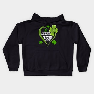 Luckiest Teacher Ever Kids Hoodie